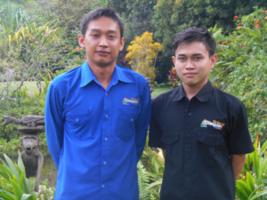 Dr Vicktor & Dr Jati at Sintang Orangutan Centre